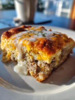 Biscuits and Gravy Casserole