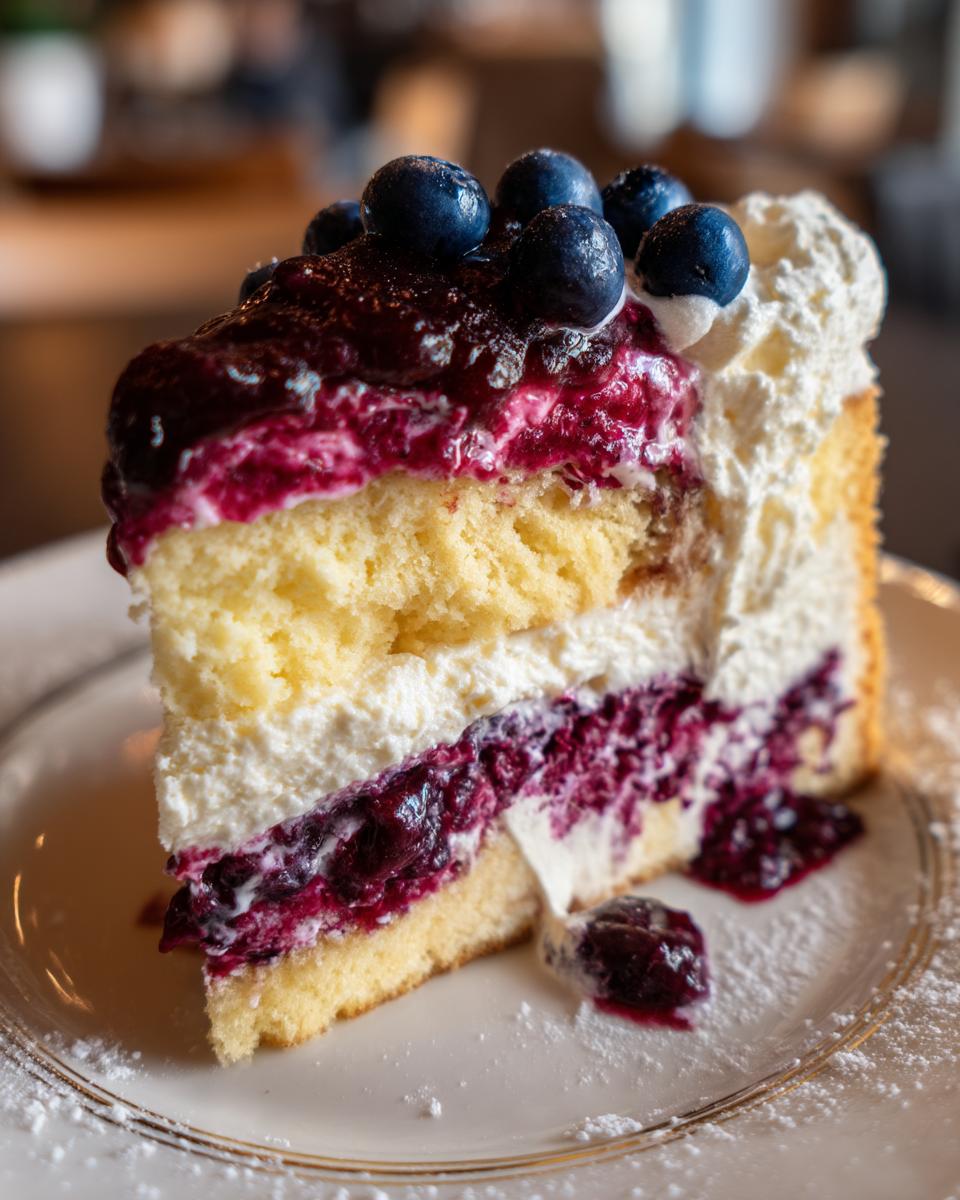 Blueberry Ice Cream Cheesecake - detail 1