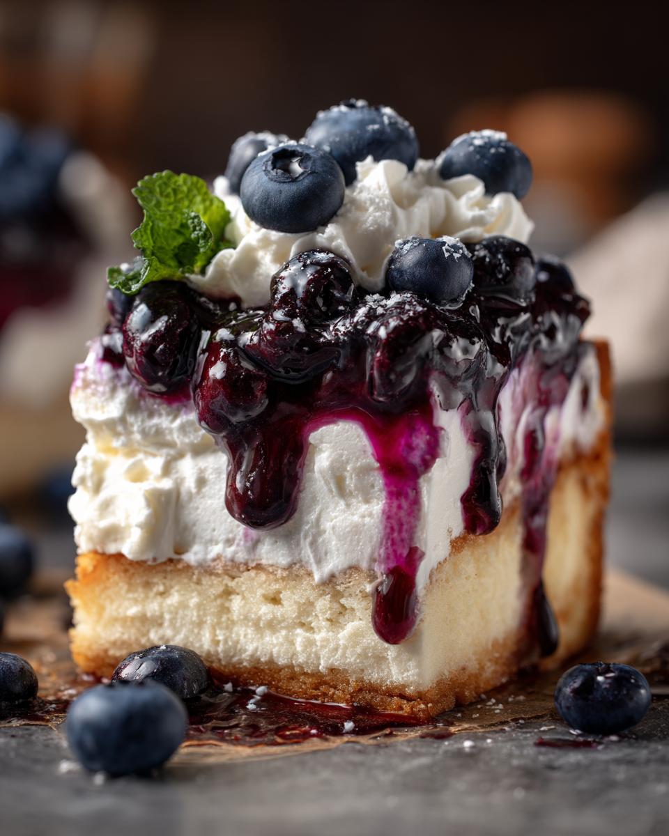 Blueberry Ice Cream Cheesecake - detail 3