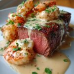 Filet Mignon with Shrimp and Lobster Cream Sauce