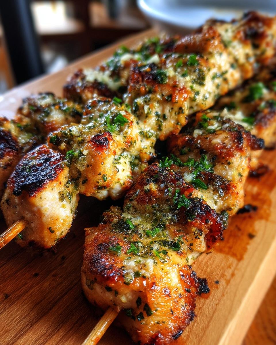 Garlic Parmesan Chicken Skewers - detail 1