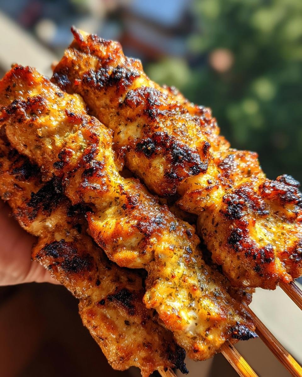 Garlic Parmesan Chicken Skewers - detail 2