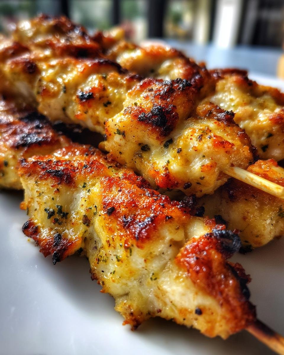 Garlic Parmesan Chicken Skewers - detail 3