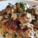 Gourmet Meatballs in a Rich Mushroom Sauce