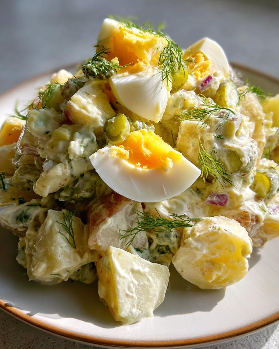 Grandma's Dill Pickle Potato Salad - detail 1