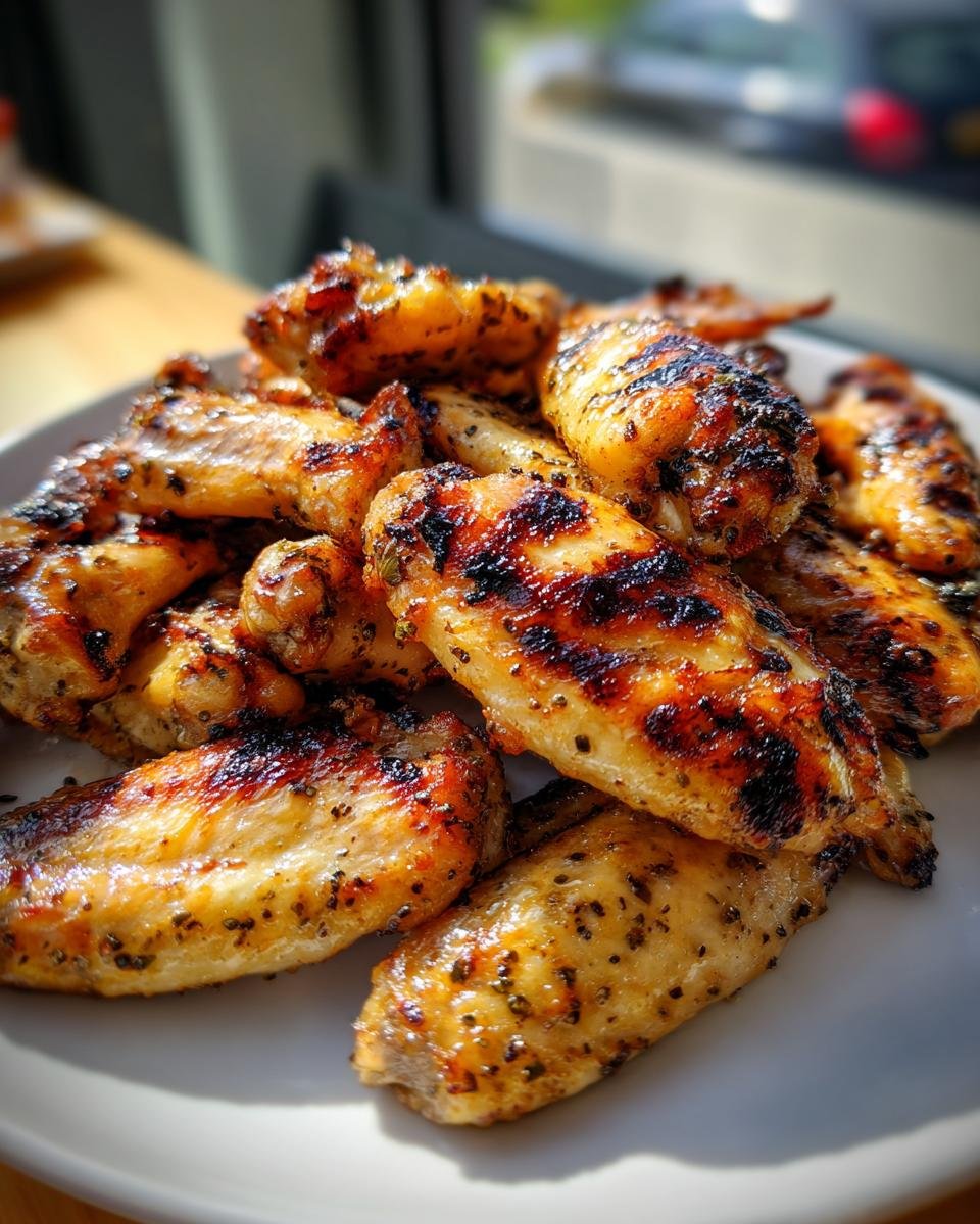 Grilled Lemon Pepper Chicken Wings - detail 2