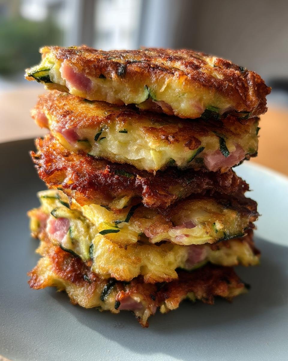 Ham and Zucchini Fritters - detail 3