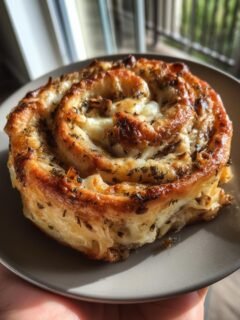 Mushroom and Cheese Pinwheels