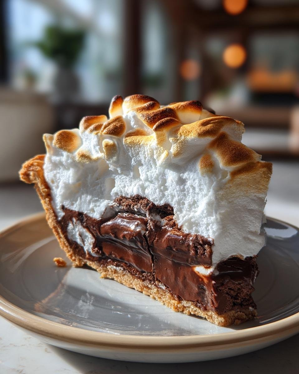 No-Bake Chocolate Marshmallow Pie - detail 1