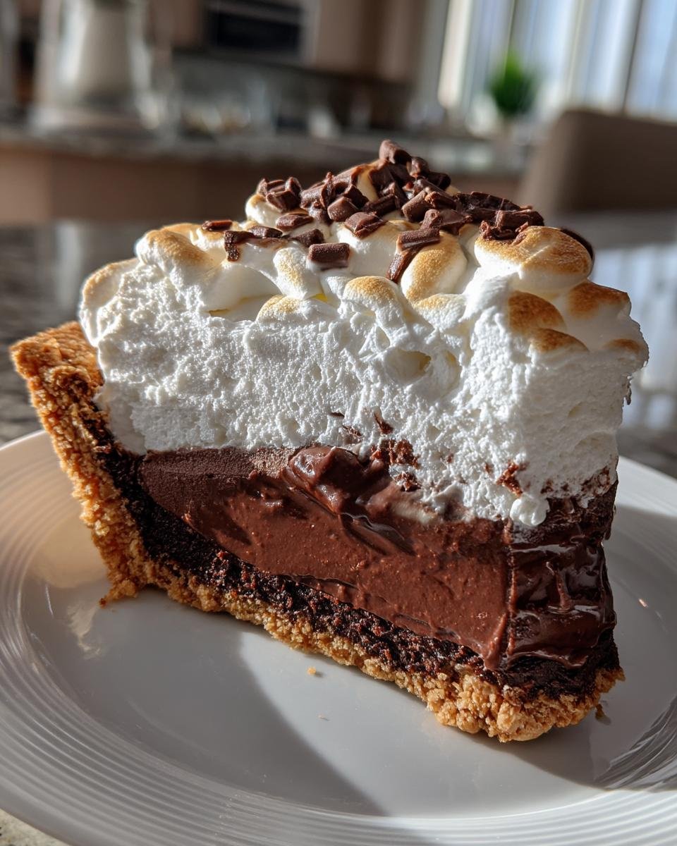 No-Bake Chocolate Marshmallow Pie - detail 3