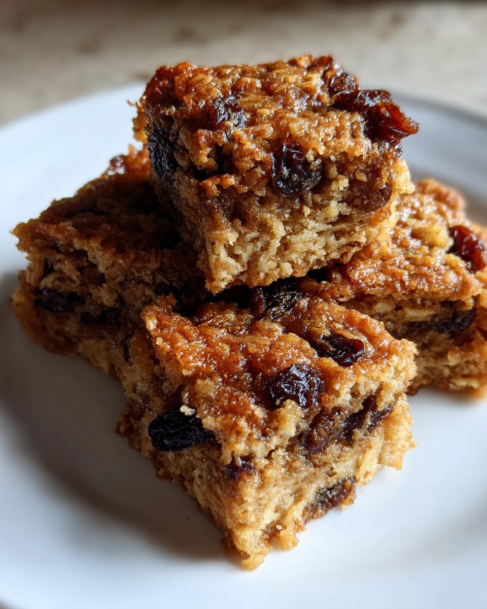 Oatmeal Raisin Cookie Bars - detail 1