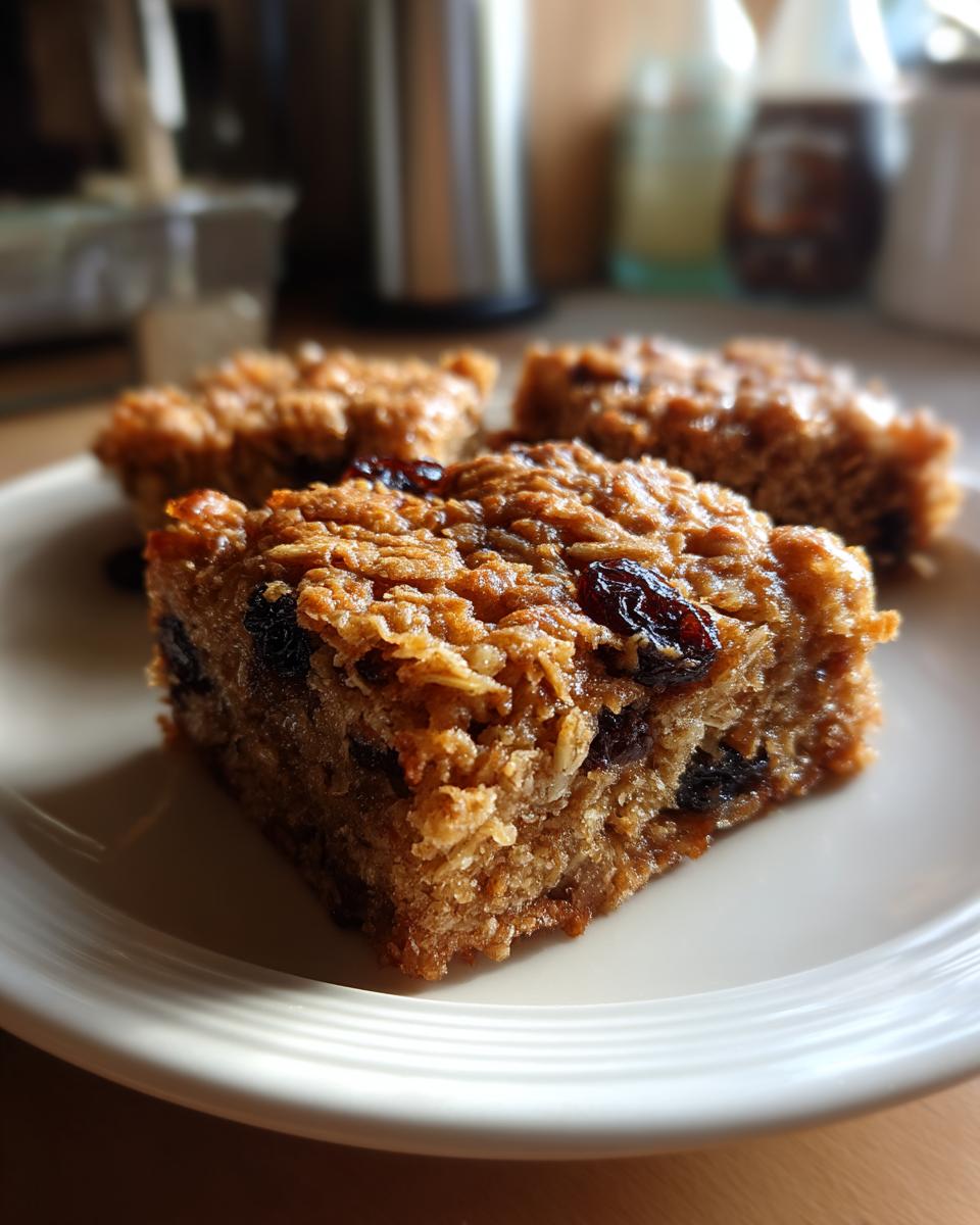 Oatmeal Raisin Cookie Bars - detail 2