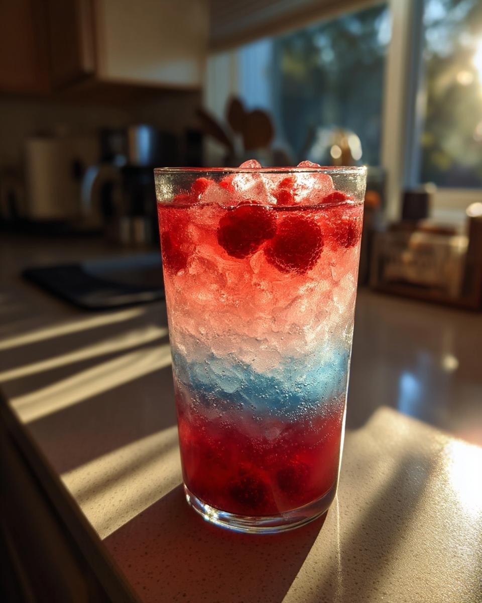 Red, White, and Blue Drink - detail 2