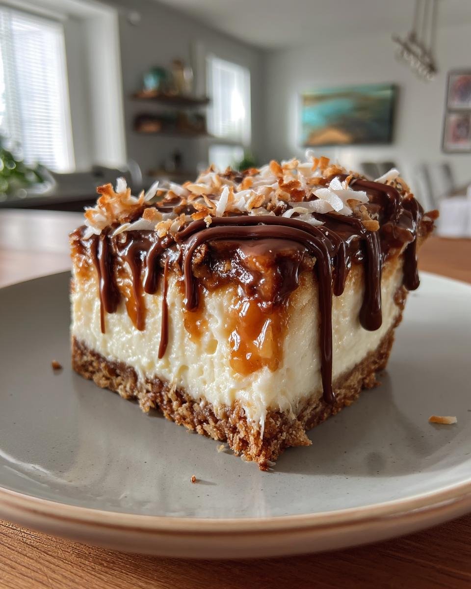 Samoa Cheesecake - detail 1
