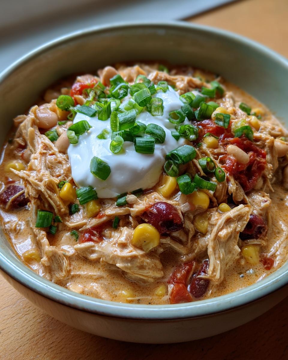 Slow Cooker Cream Cheese Crack Chicken Chili - detail 3