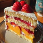 Strawberry Peach Cake