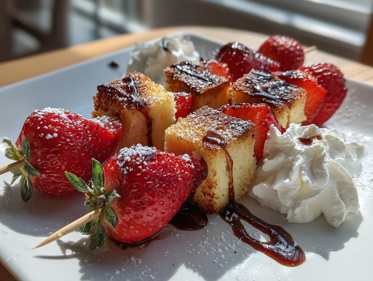 Strawberry Shortcake Kabobs - 2 Ways! - detail 2