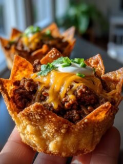 Taco Cupcakes with Cream Cheese