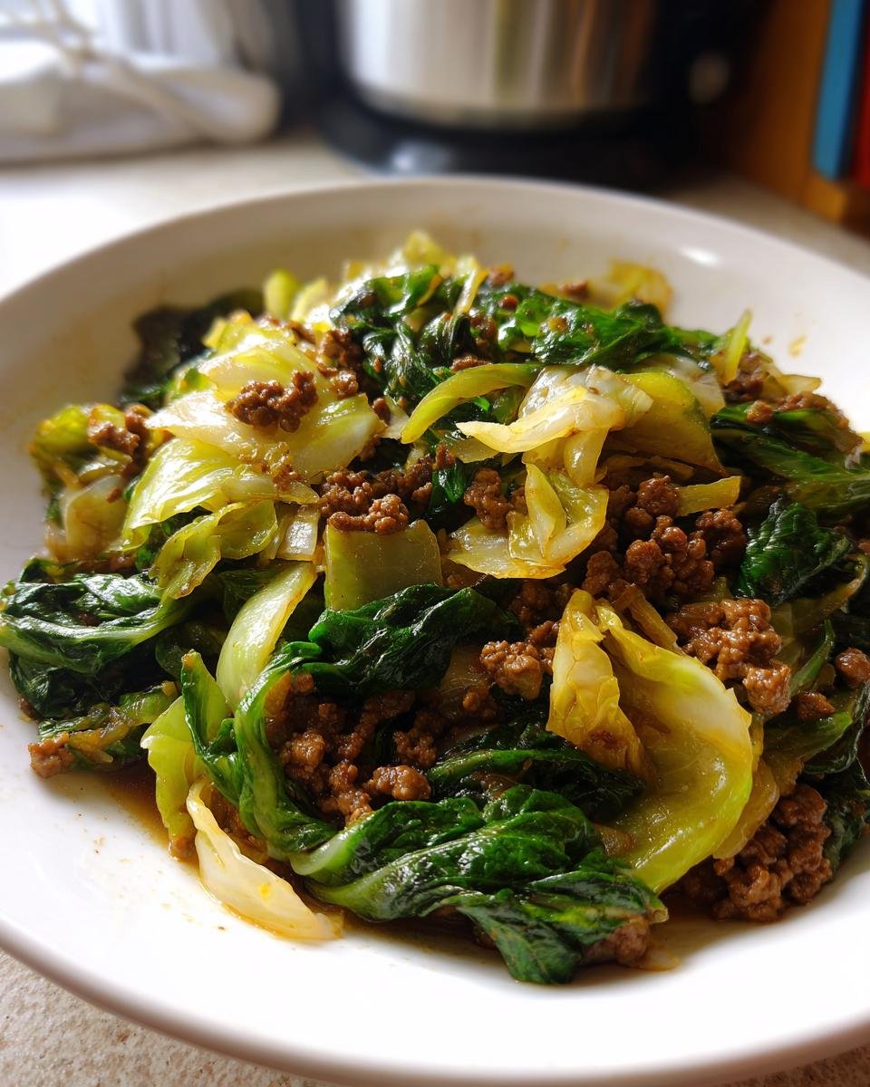 Cabbage and Ground Beef - detail 4