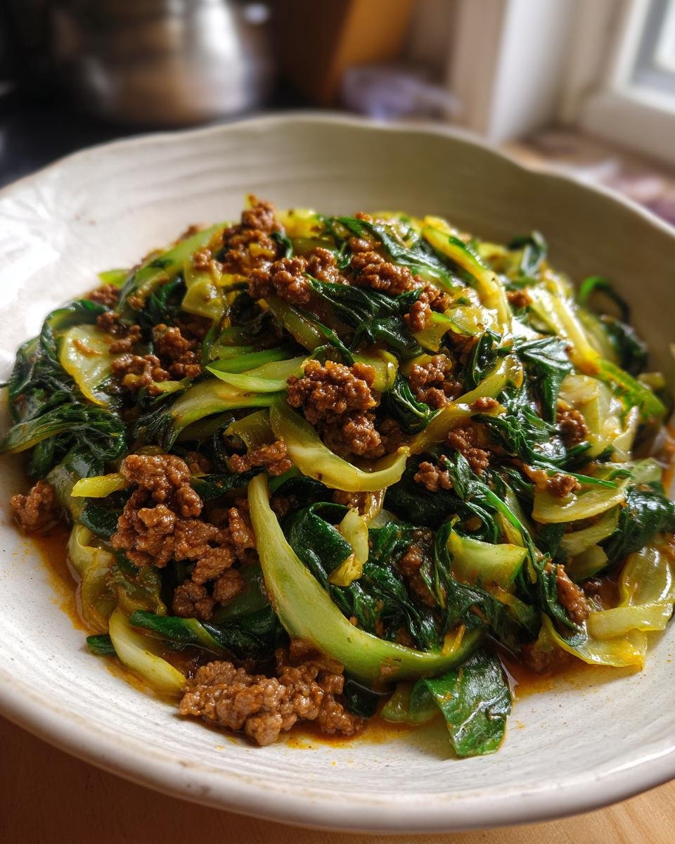 Cabbage and Ground Beef - detail 5
