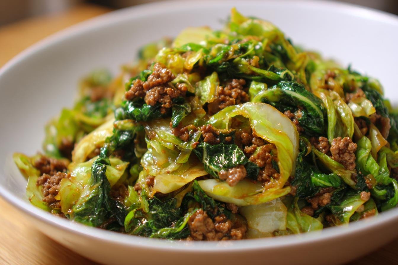 Cabbage and Ground Beef - detail 7