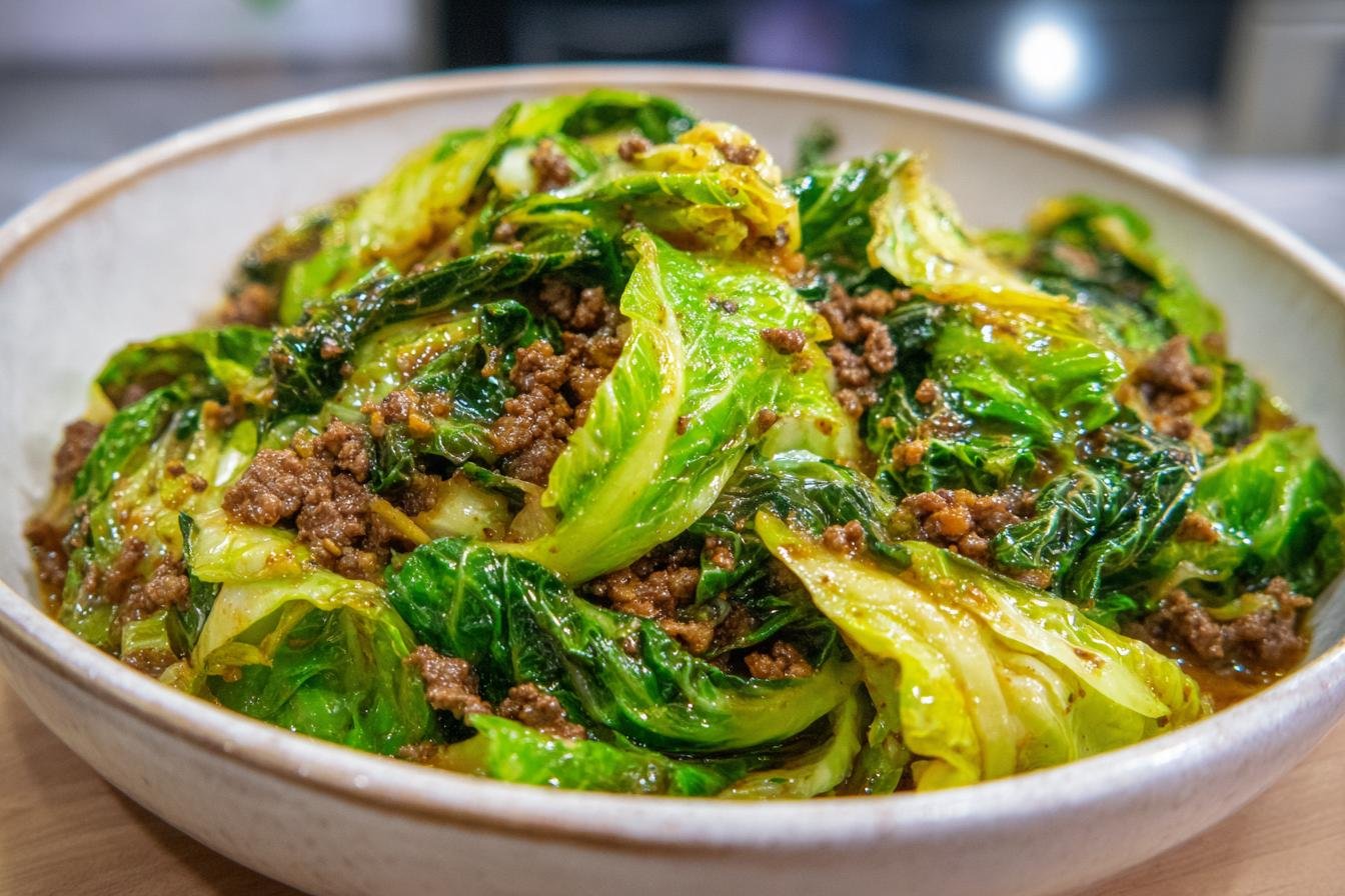 Cabbage and Ground Beef - detail 8
