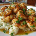 Chicken Scampi with Garlic Parmesan Rice
