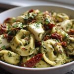 Creamy Pesto Tortellini Salad