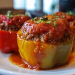 Crockpot Stuffed Bell Peppers
