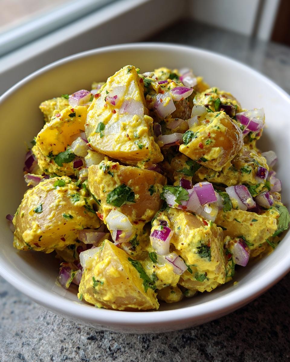 Curried Yellow Potato Salad - detail 1
