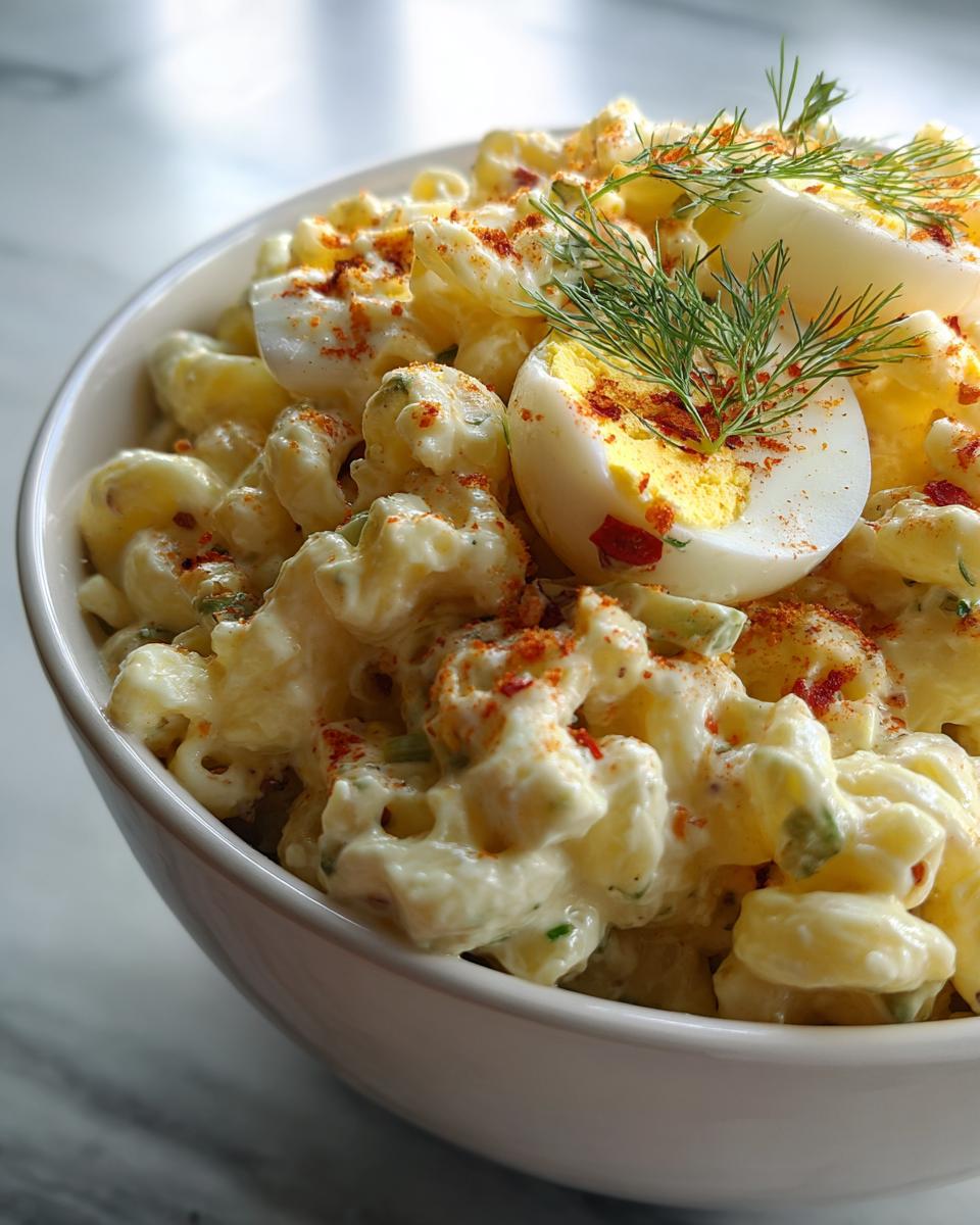 Deviled Egg Macaroni Salad - detail 2