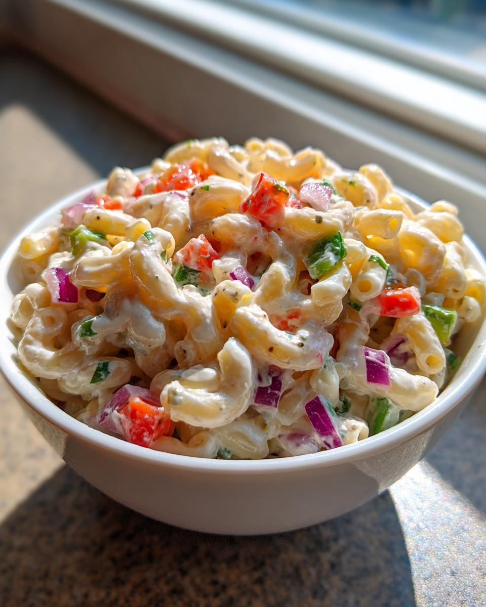 Greek Yogurt Macaroni Salad - detail 1