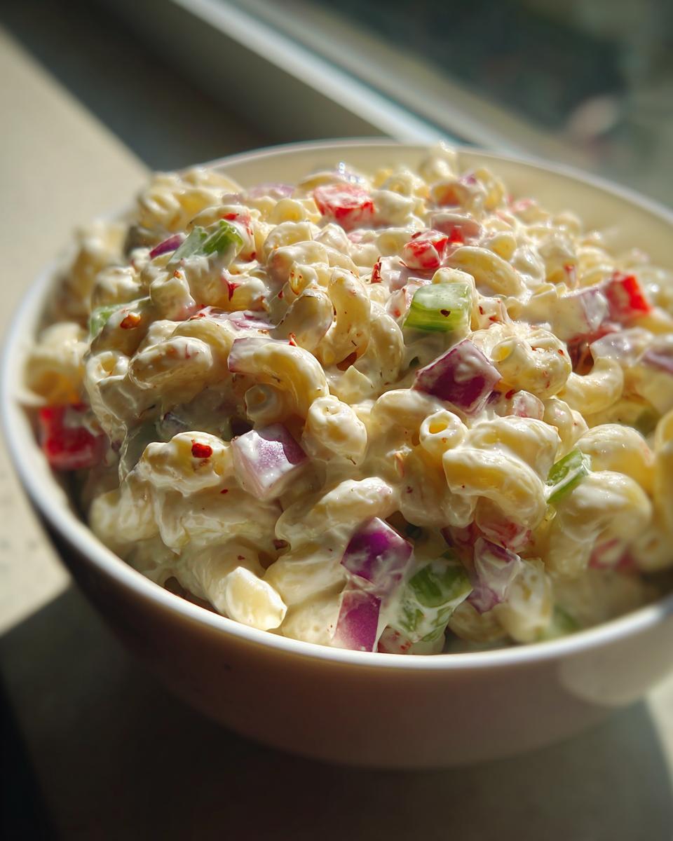 Greek Yogurt Macaroni Salad - detail 3