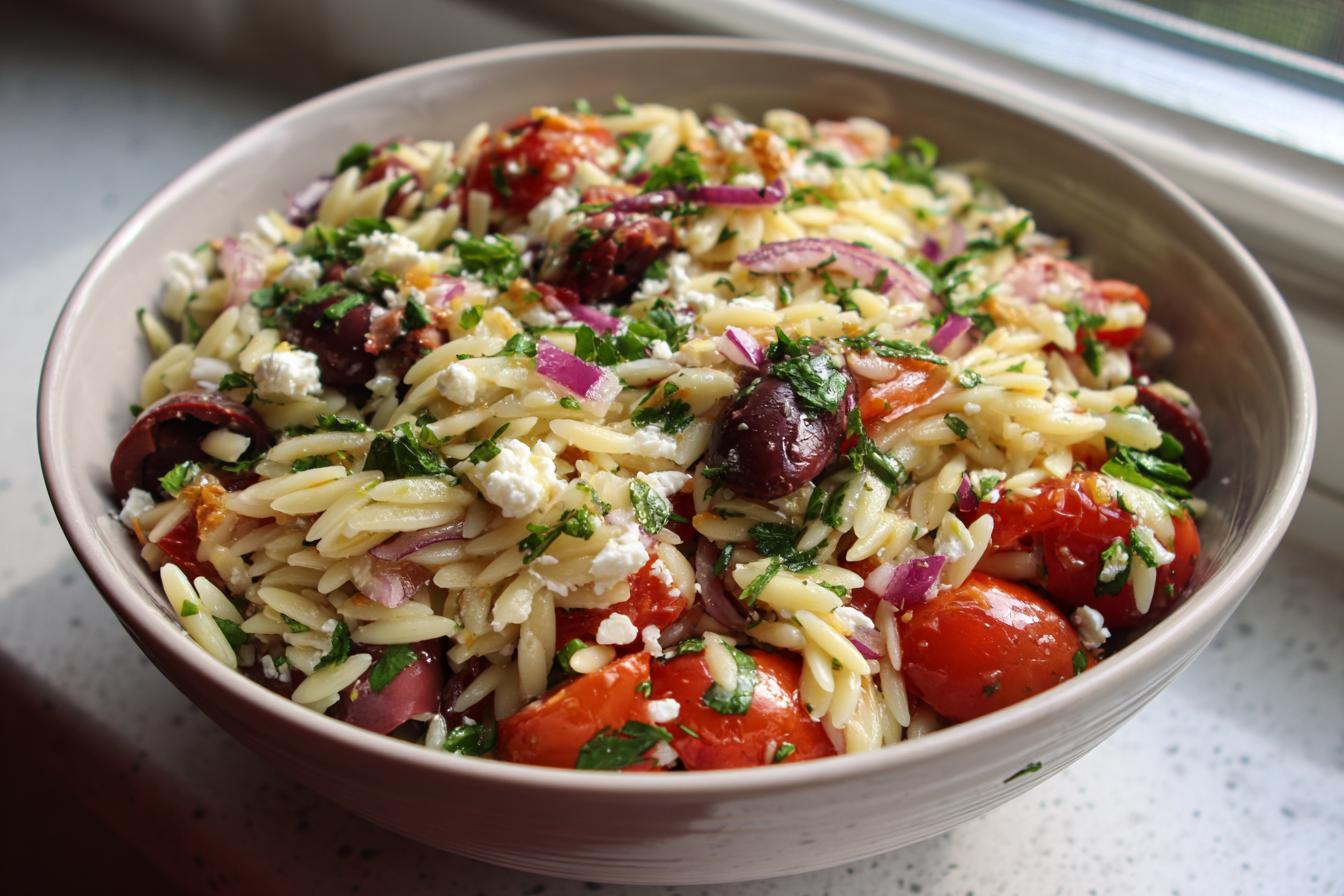 Mediterranean Orzo Pasta Salad - detail 1