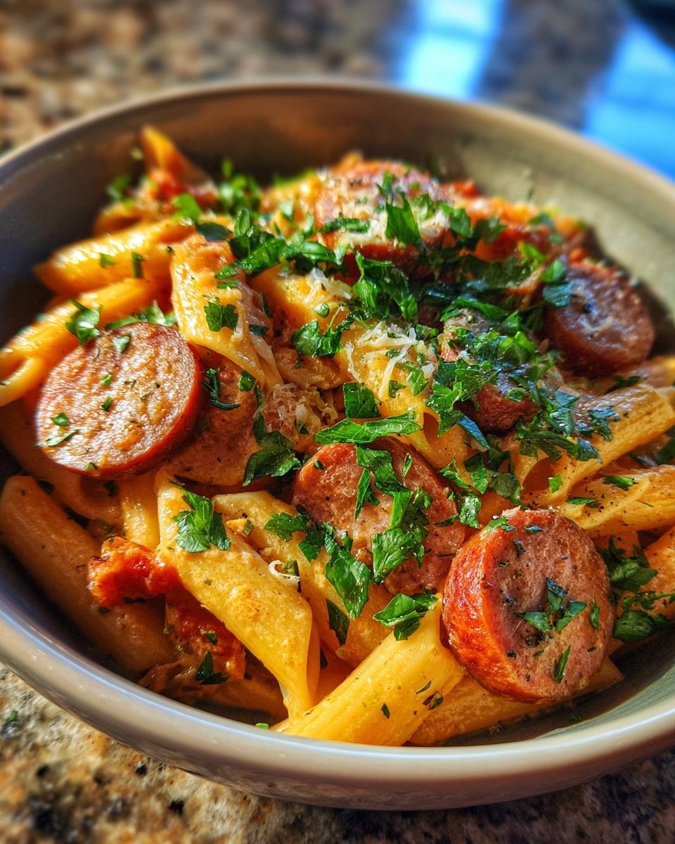 One-Pot Smoked Sausage Pasta - detail 1