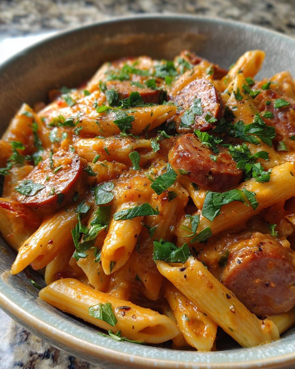One-Pot Smoked Sausage Pasta - detail 2