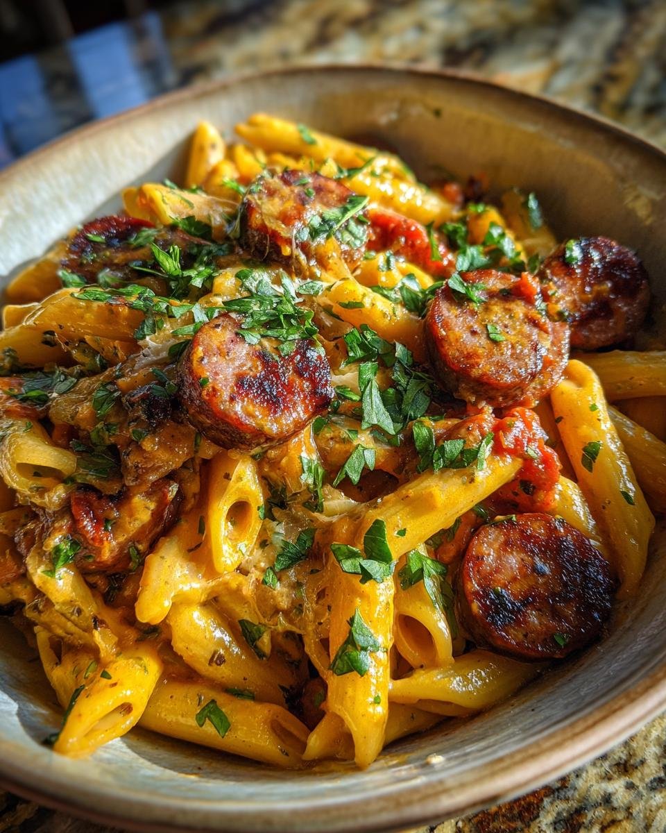 One-Pot Smoked Sausage Pasta - detail 8