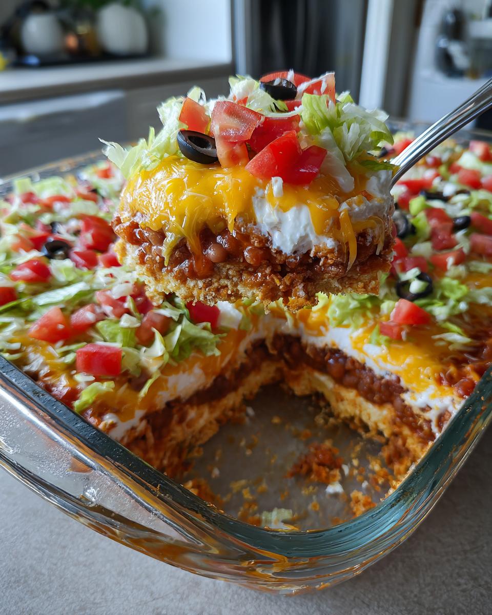 Seven-Layer Taco Dip - detail 1