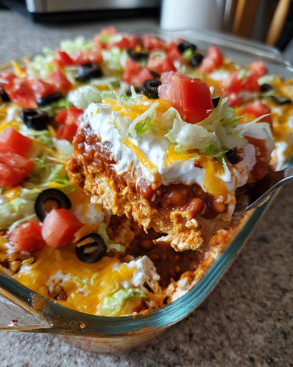 Seven-Layer Taco Dip - detail 2