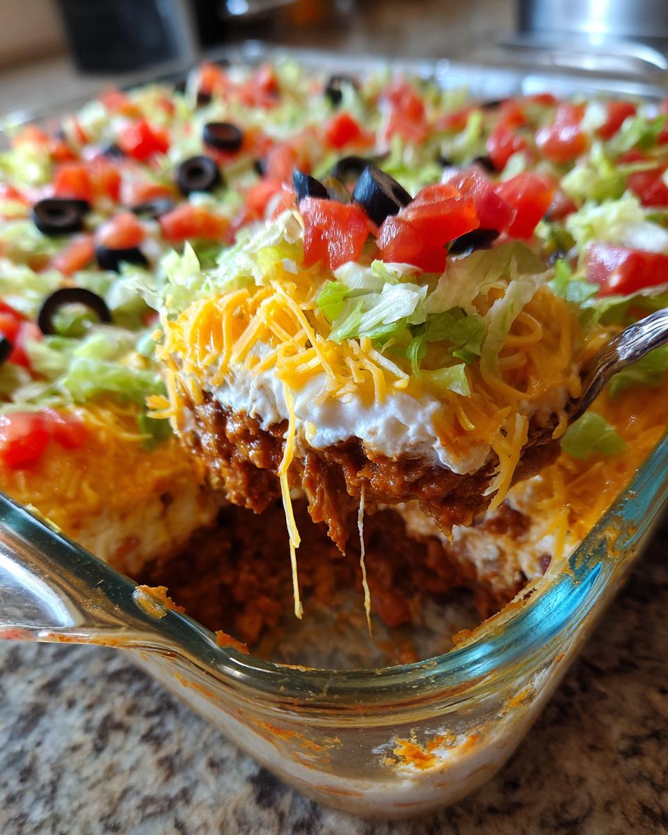 Seven-Layer Taco Dip - detail 5