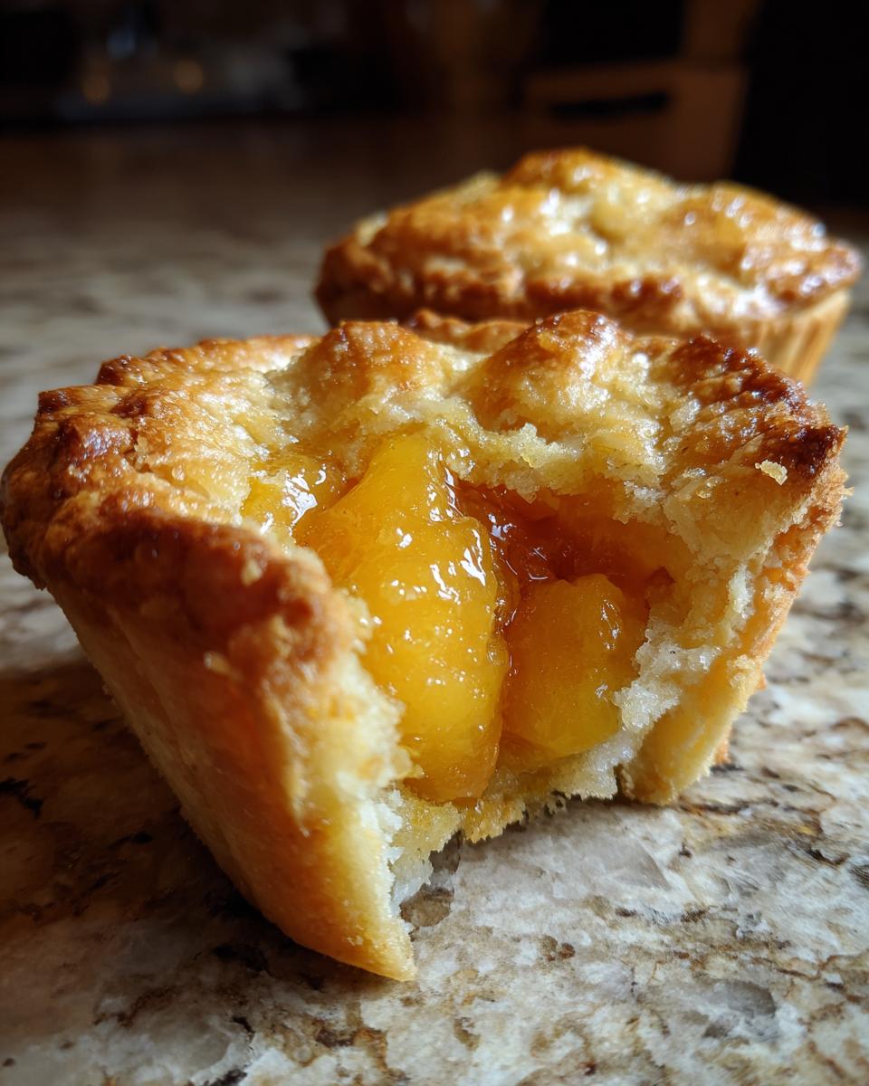 Two Ingredient Mini Peach Pies - detail 2