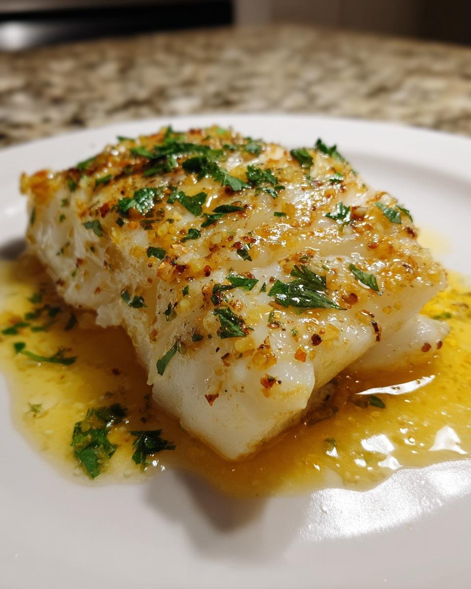 Baked Lemon Garlic Cod with Butter Sauce - detail 4