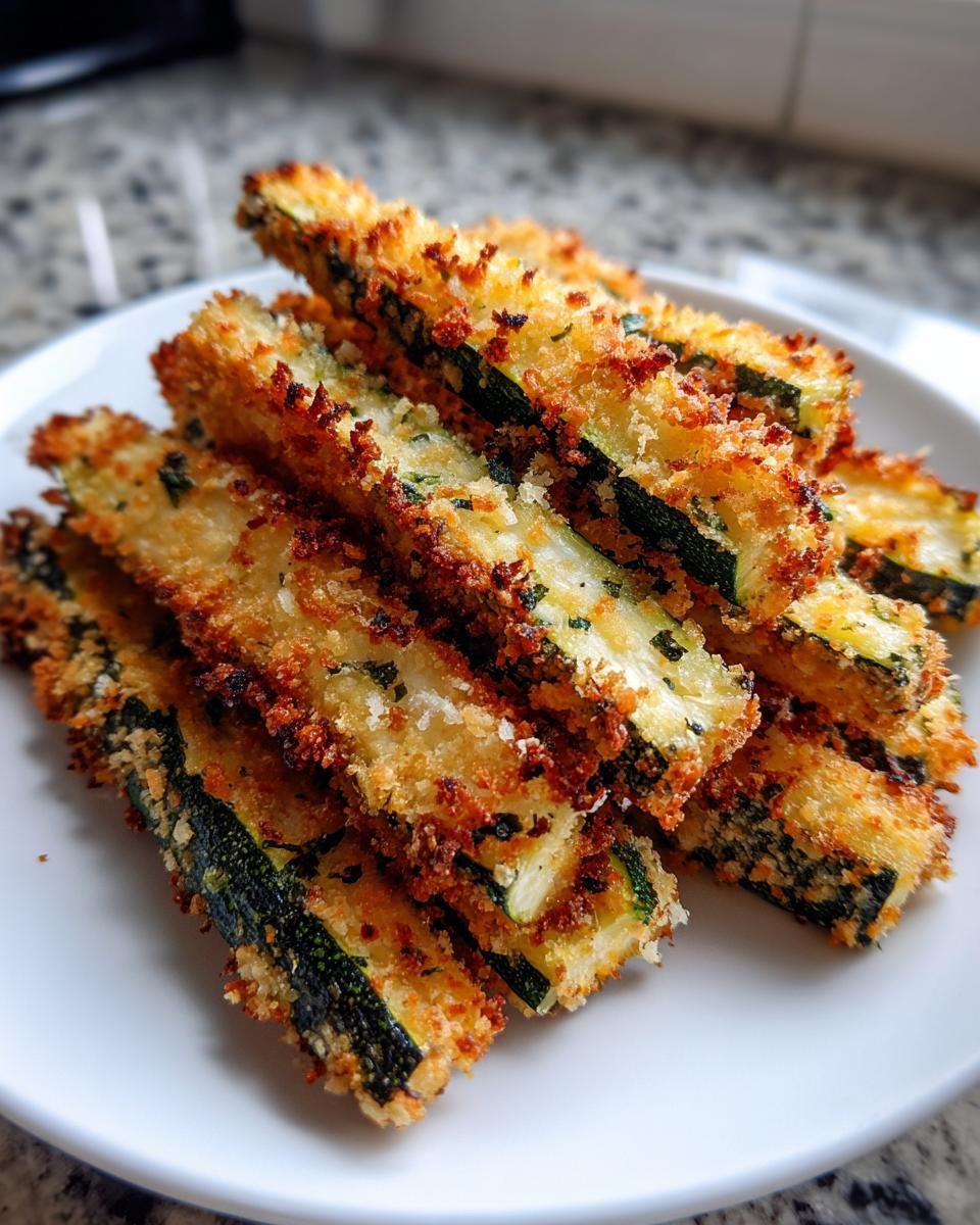Baked Zucchini Fries with Parmesan - detail 2