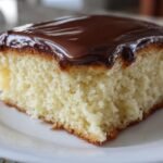Boston Cream Poke Cake