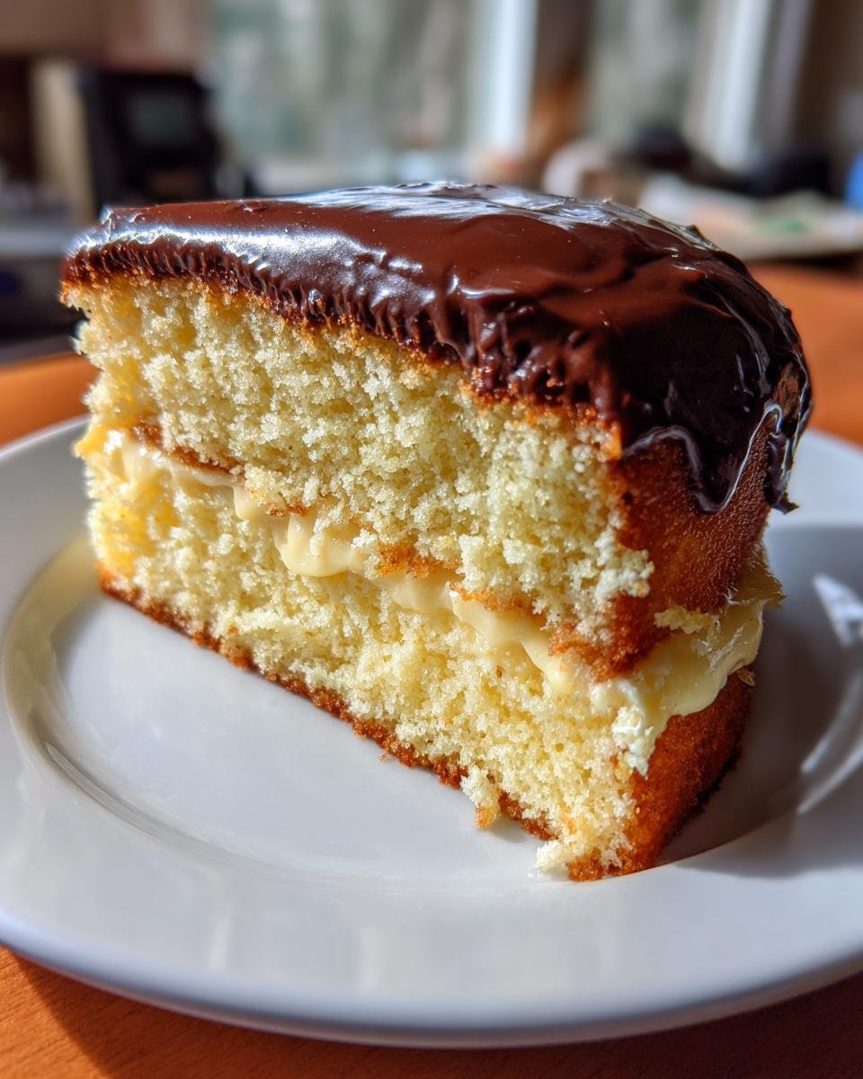Boston Cream Poke Cake - detail 2