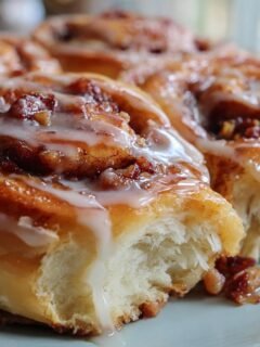 Bourbon Maple Bacon Cinnamon Rolls