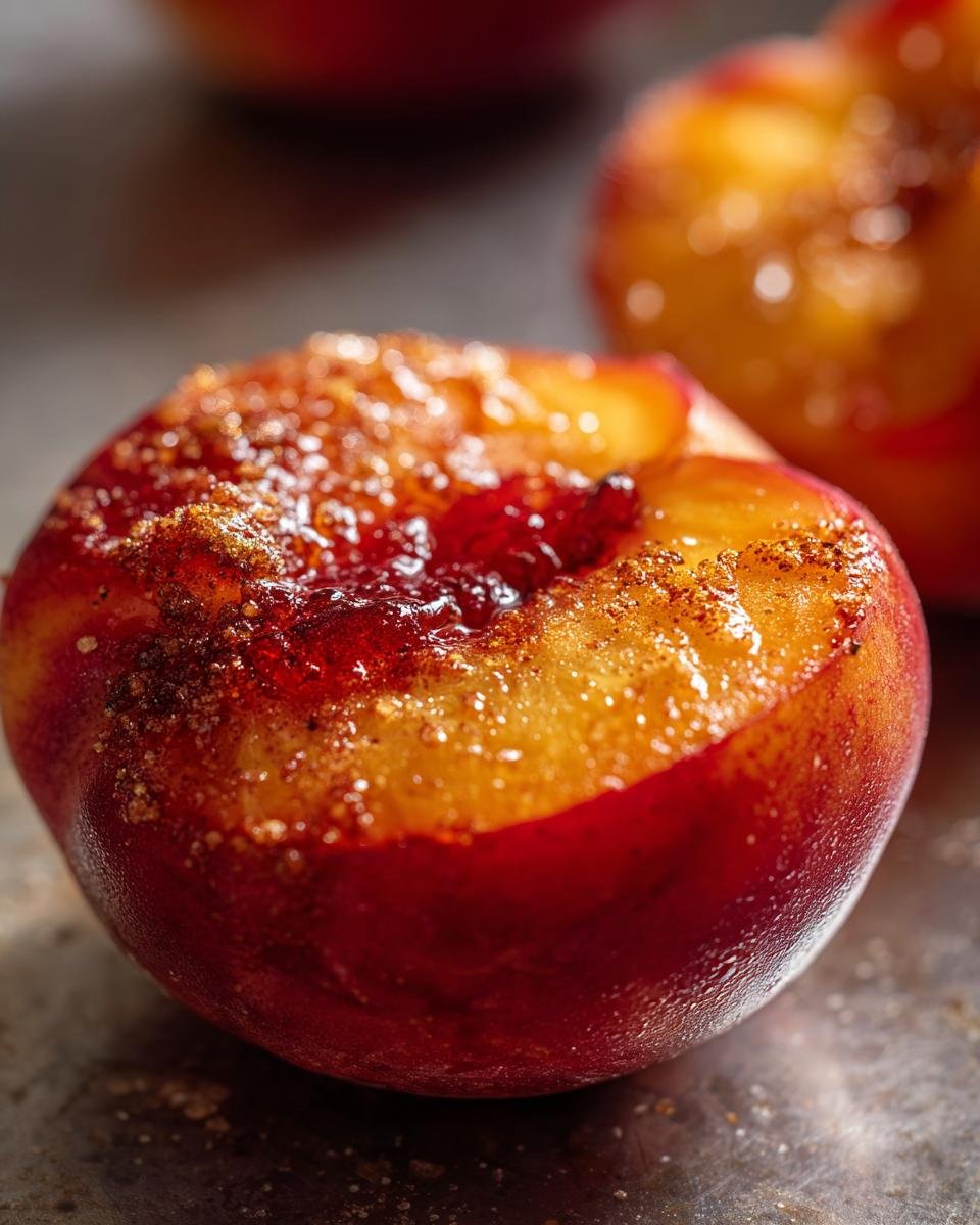 Caramelized Peaches on the Griddle - detail 1