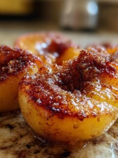Caramelized Peaches on the Griddle
