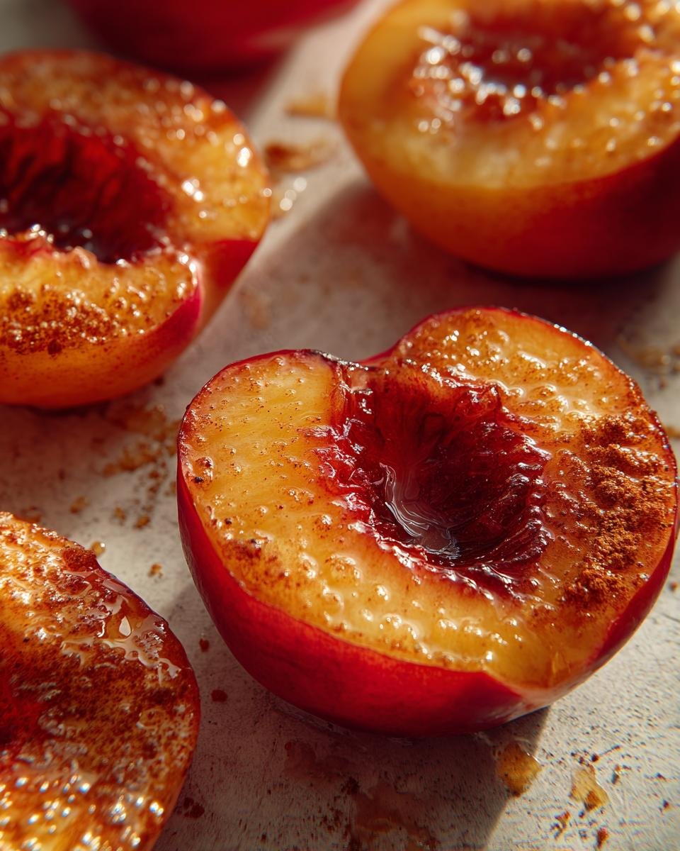 Caramelized Peaches on the Griddle - detail 3
