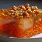 Carrot, Pineapple, and Walnut Gelatin